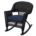 Propation W00201R-A-2-FS011 Espresso Rocker Wicker Chair With Blue Cushion - Set 2 PR335425